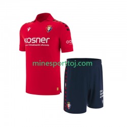 CA Osasuna Børne Hjemmebane Fodboldtrøje 2025-2026 Lange Ærmer