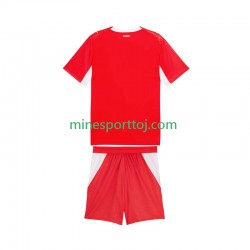 Schweiz Børne Hjemmebane Fodboldtrøje VM 2026 Lange Ærmer