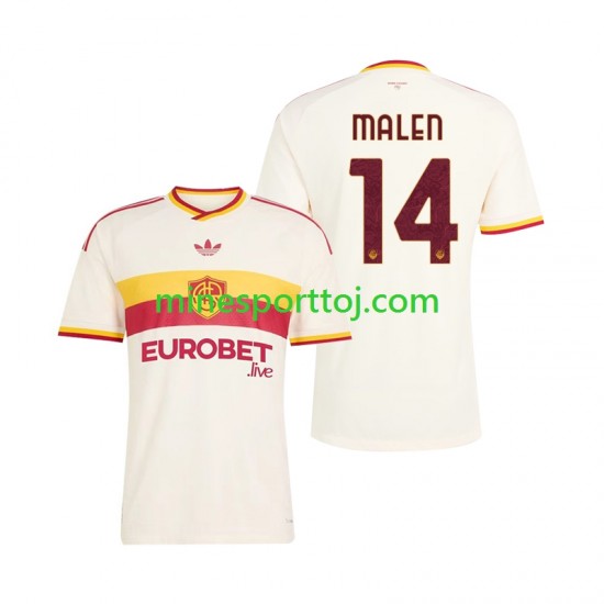 AS Roma Donyell Malen 14 Herre Udebane Fodboldtrøje 2026-2027 Lange Ærmer