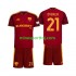 AS Roma Paulo Dybala 21 Børne Hjemmebane Fodboldtrøje 2026-2027 Lange Ærmer
