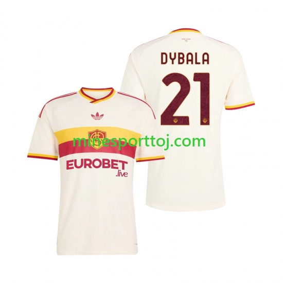 AS Roma Paulo Dybala 21 Herre Udebane Fodboldtrøje 2026-2027 Lange Ærmer