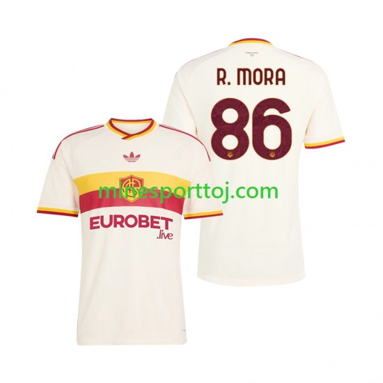 AS Roma Rodrigo Mora 86 Herre Udebane Fodboldtrøje 2026-2027 Lange Ærmer