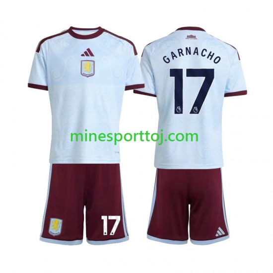Aston Villa Alejandro Garnacho 17 Børne Tredje Fodboldtrøje 2026-2027 Lange Ærmer