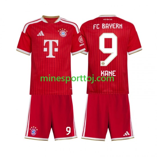 FC Bayern München Harry Kane 9 Børne Hjemmebane Fodboldtrøje 2026-2027 Lange Ærmer