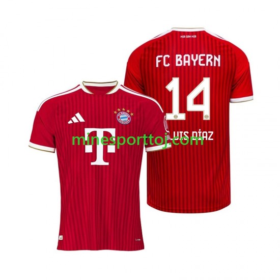 FC Bayern München Luis Diaz 14 Herre Hjemmebane Fodboldtrøje 2026-2027 Lange Ærmer