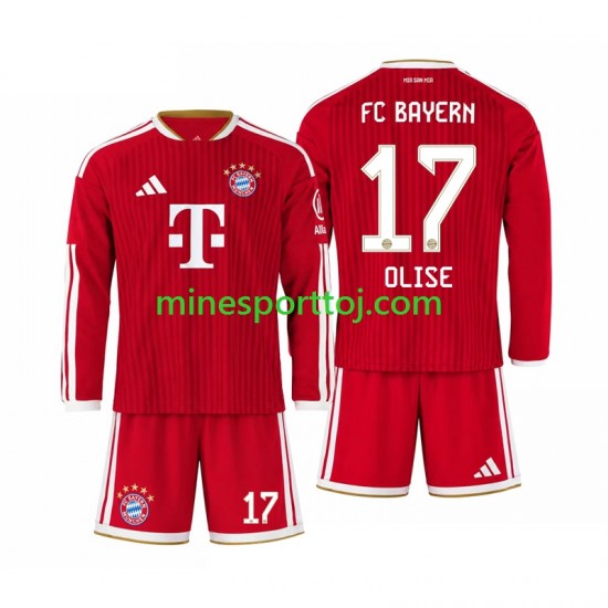 FC Bayern München Michael Olise 17 Børne Hjemmebane Fodboldtrøje 2026-2027 med Korte Ærmer