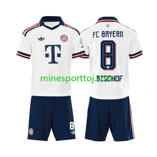 FC Bayern München Tom Bischof 8 Børne Udebane Fodboldtrøje 2026-2027 Lange Ærmer