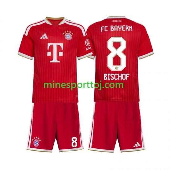 FC Bayern München Tom Bischof 8 Børne Hjemmebane Fodboldtrøje 2026-2027 Lange Ærmer