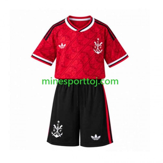 CR Flamengo Børne Tredje Fodboldtrøje 2026-2027 Lange Ærmer