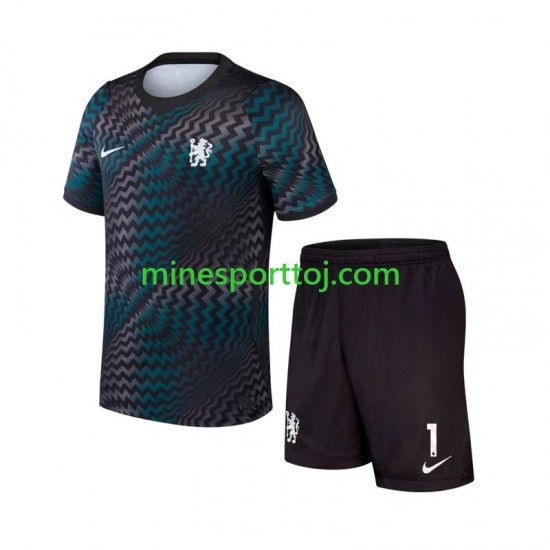 Chelsea Målmand Emiliano Martinez 1 Børne Hjemmebane Fodboldtrøje 2026-2027 Lange Ærmer