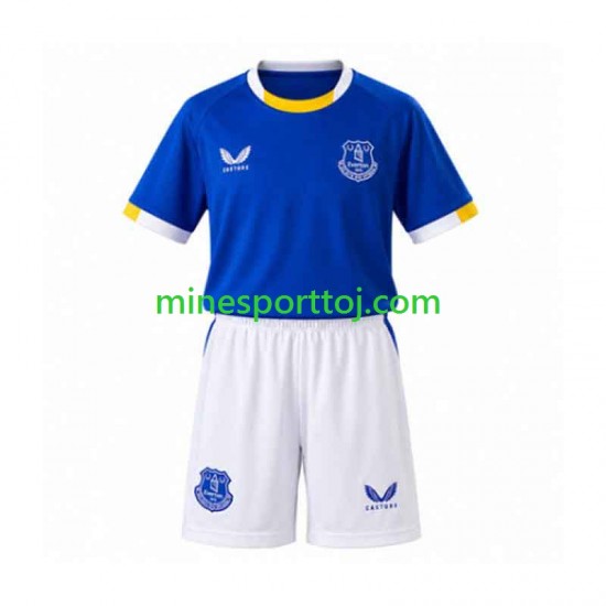 Everton Børne Hjemmebane Fodboldtrøje 2026-2027 Lange Ærmer