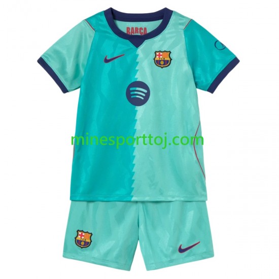 FC Barcelona Børne Tredje Fodboldtrøje 2026-2027 Lange Ærmer