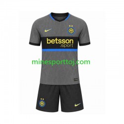 Inter Milan Børne Tredje Fodboldtrøje 2026-2027 Lange Ærmer
