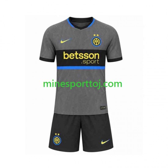 Inter Milan Børne Tredje Fodboldtrøje 2026-2027 Lange Ærmer