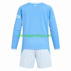 Manchester City Børne Hjemmebane Fodboldtrøje 2026-2027 med Korte Ærmer