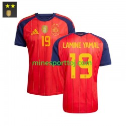 Spanien Lamine Yamal 19 Herre Hjemmebane Fodboldtrøje 2026-2027 Lange Ærmer