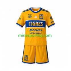 Tigres UANL Børne Hjemmebane Fodboldtrøje 2026-2027 Lange Ærmer