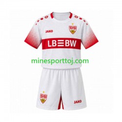 VfB Stuttgart Børne Udebane Fodboldtrøje 2026-2027 Lange Ærmer