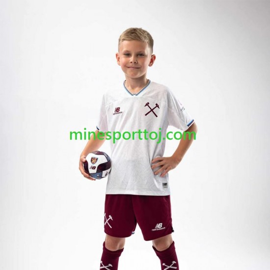 West Ham United Børne Udebane Fodboldtrøje 2026-2027 Lange Ærmer