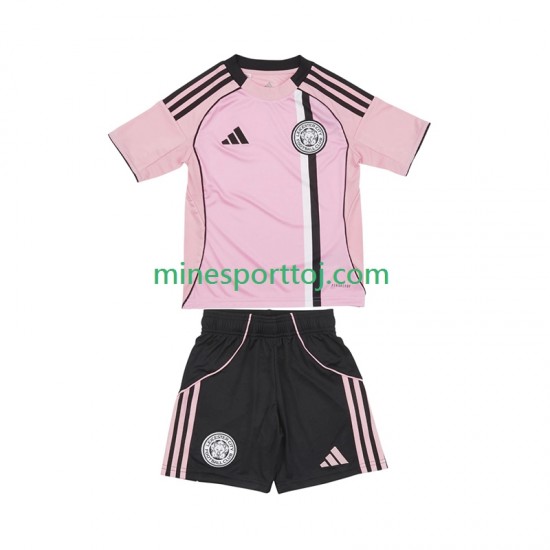 Leicester City Børne Tredje Fodboldtrøje 2025-2026 Lange Ærmer