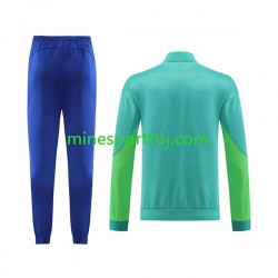 Brasilien Grøn Træningssæt med Jakke og Bukser 2023-2024