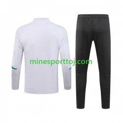Manchester United Hvid Træningssæt med Jakke og Bukser 2023-2024