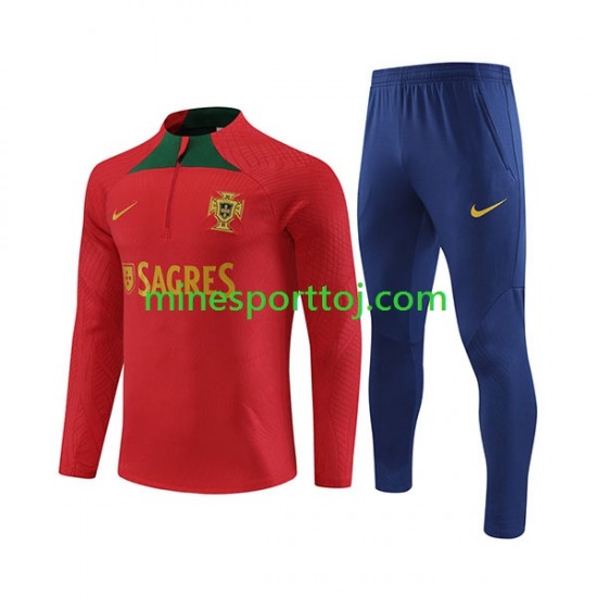 Portugal Rød Træningsdragt 2023-2024 Portugal Rød Træningsdragt 2023-2024