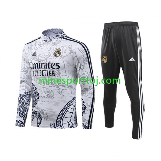 Real Madrid Dragon Hvid Træningsdragt 2023-2024