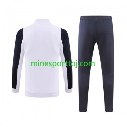 Real Madrid Hvid Træningssæt med Jakke og Bukser 2023-2024