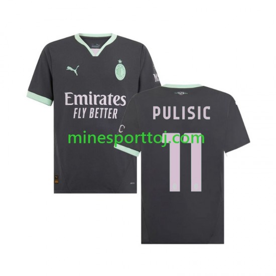 AC Milan Pulisic 11 Herre Tredje Fodboldtrøje 2024-2025 Lange Ærmer