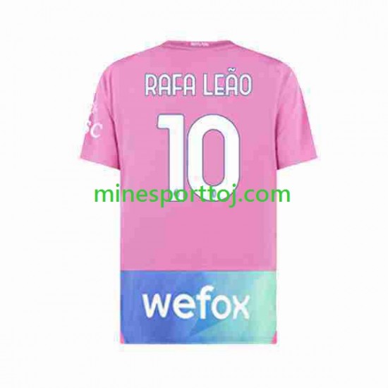 AC Milan Rafael Leao 10 Herre Tredje Fodboldtrøje 2023-2024 Lange Ærmer