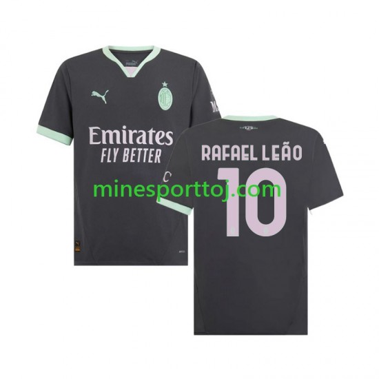 AC Milan Rafael Leao 10 Herre Tredje Fodboldtrøje 2024-2025 Lange Ærmer
