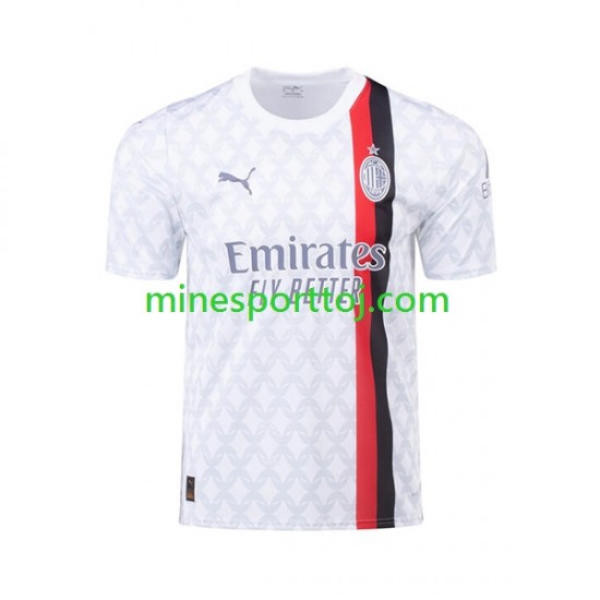 AC Milan Simon Kjaer 24 Herre Udebane Fodboldtrøje 2023-2024 Lange Ærmer
