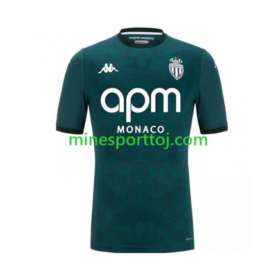 AS Monaco Herre Udebane Fodboldtrøje 2024-2025 Lange Ærmer