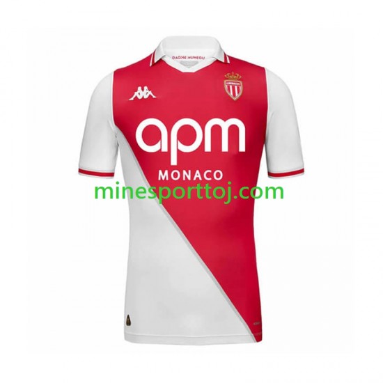 AS Monaco Herre Hjemmebane Fodboldtrøje 2024-2025 Lange Ærmer