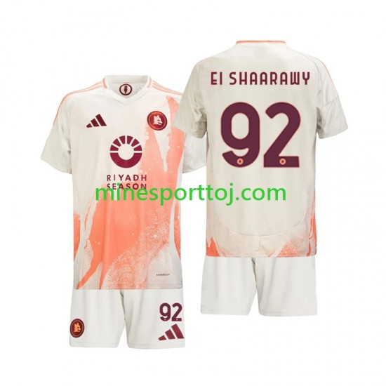 AS Roma Stephan El Shaarawy 92 Børne Udebane Fodboldtrøje 2024-2025 Lange Ærmer AS Roma Stephan El Shaarawy 92 Børne Udebane Fodboldtrøje 2024-2025 Lange Ærmer