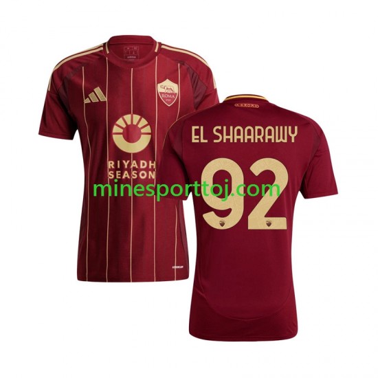 AS Roma Stephan El Shaarawy 92 Herre Hjemmebane Fodboldtrøje 2024-2025 Lange Ærmer
