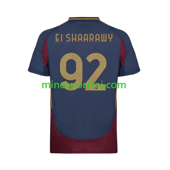 AS Roma Stephan El Shaarawy 92 Herre Tredje Fodboldtrøje 2024-2025 Lange Ærmer