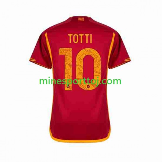 AS Roma Totti 10 Herre Hjemmebane Fodboldtrøje 2023-2024 Lange Ærmer