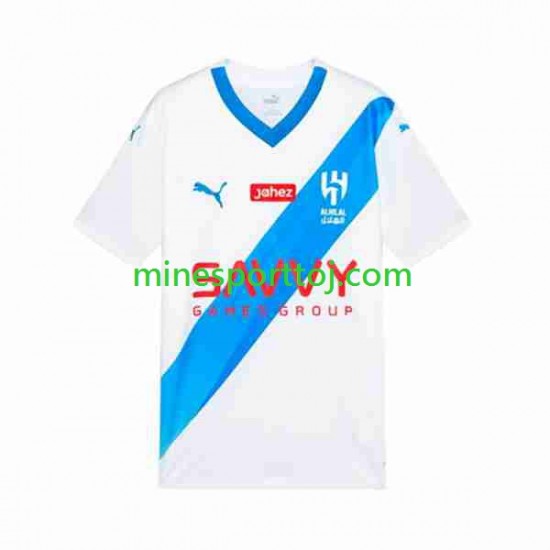 Al-Hilal Herre Udebane Fodboldtrøje 2023-2024 Lange Ærmer Al-Hilal Herre Udebane Fodboldtrøje 2023-2024 Lange Ærmer