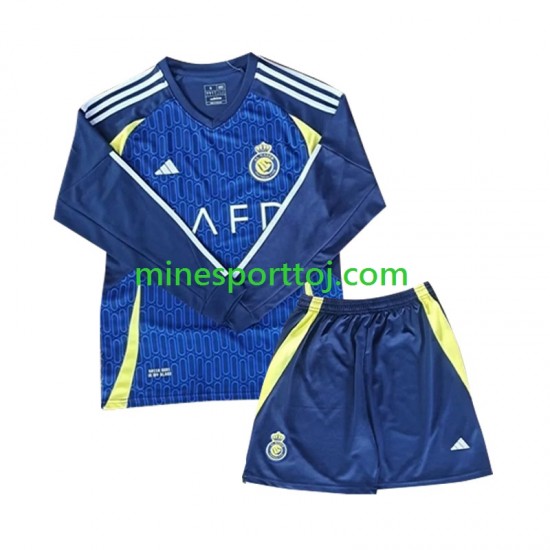 Al-Nassr Børne Udebane Fodboldtrøje 2024-2025 med Korte Ærmer Al-Nassr Børne Udebane Fodboldtrøje 2024-2025 med Korte Ærmer