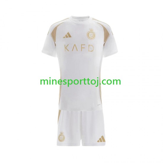 Al-Nassr Børne Tredje Fodboldtrøje 2024-2025 Lange Ærmer