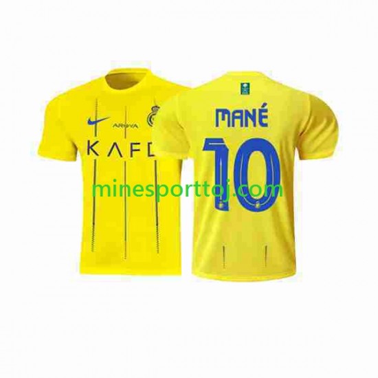 Al-Nassr Mane 10 Herre Hjemmebane Fodboldtrøje 2023-2024 Lange Ærmer