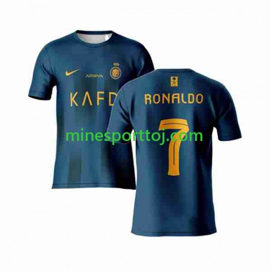 Al-Nassr Ronaldo 7 Herre Udebane Fodboldtrøje 2023-2024 Lange Ærmer