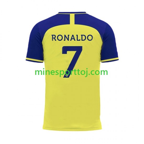 Al-Nassr Ronaldo 7 Herre Hjemmebane Fodboldtrøje 2022-2023 Lange Ærmer