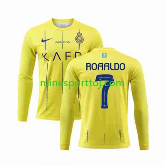 Al-Nassr Ronaldo 7 Herre Hjemmebane Fodboldtrøje 2023-2024 med Korte Ærmer