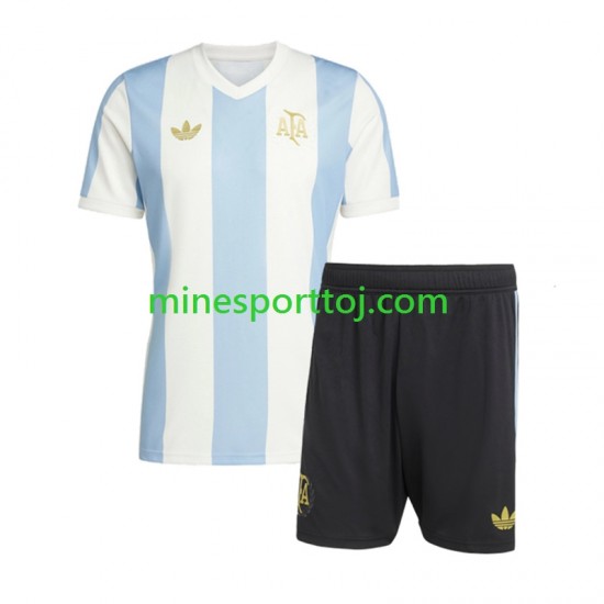Argentina 50 Anniversary Børne Hjemmebane Fodboldtrøje Lange Ærmer