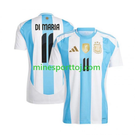 Argentina Di Maria 11 Copa America 2024 Herre Hjemmebane Fodboldtrøje Lange Ærmer