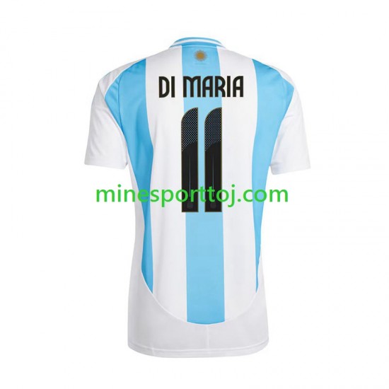 Argentina Di Maria 11 Copa America 2024 Herre Hjemmebane Fodboldtrøje Lange Ærmer