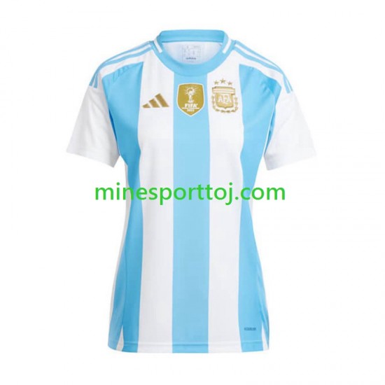 Argentina Copa America 2024 Kvinder Hjemmebane Fodboldtrøje Lange Ærmer